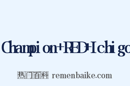 Champion+RED+Ichigo是什么意思的图片